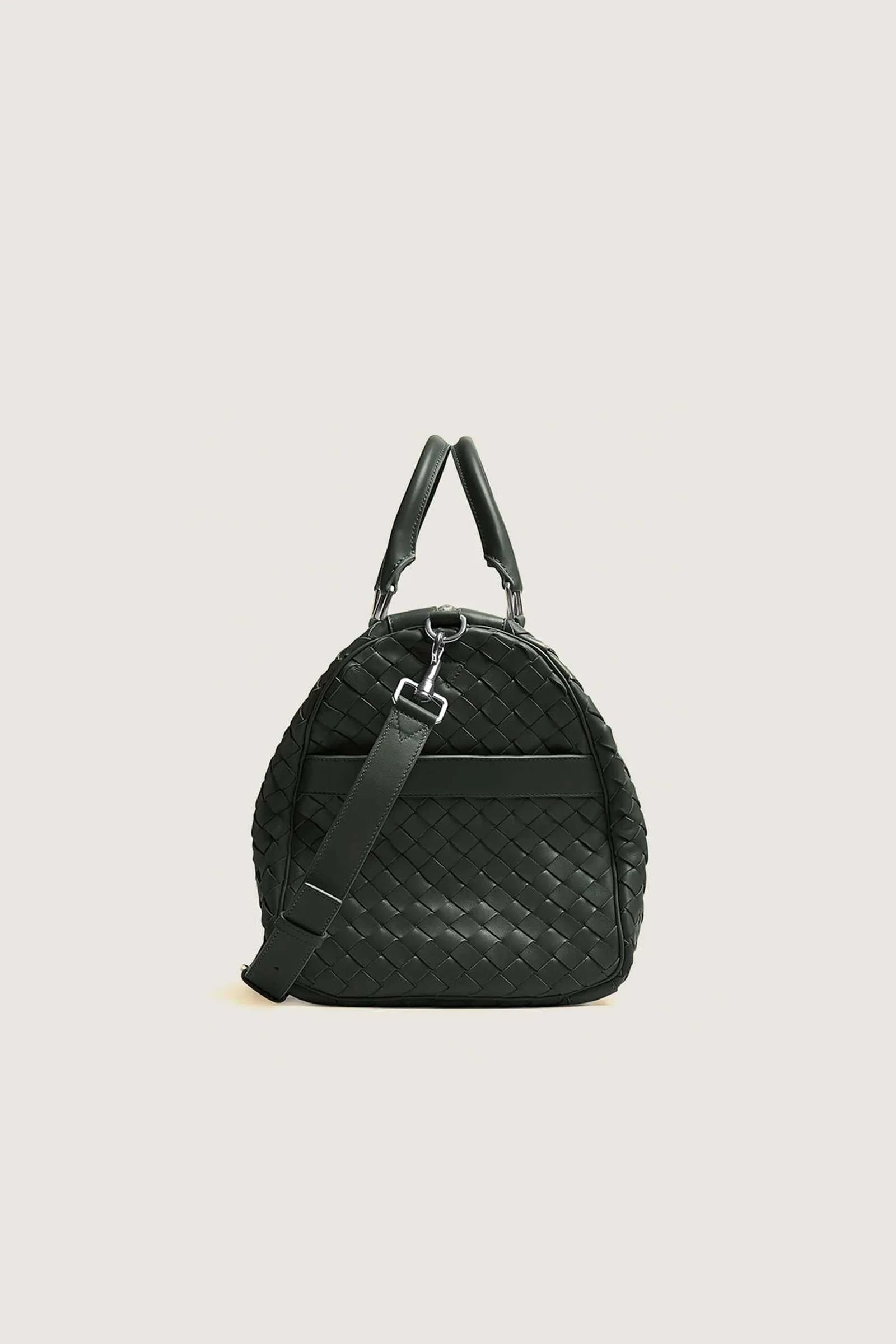 Intrecciato leather day bag