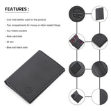 Bifold Book Style Leather Wallet