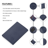 Bifold Book Style Leather Wallet