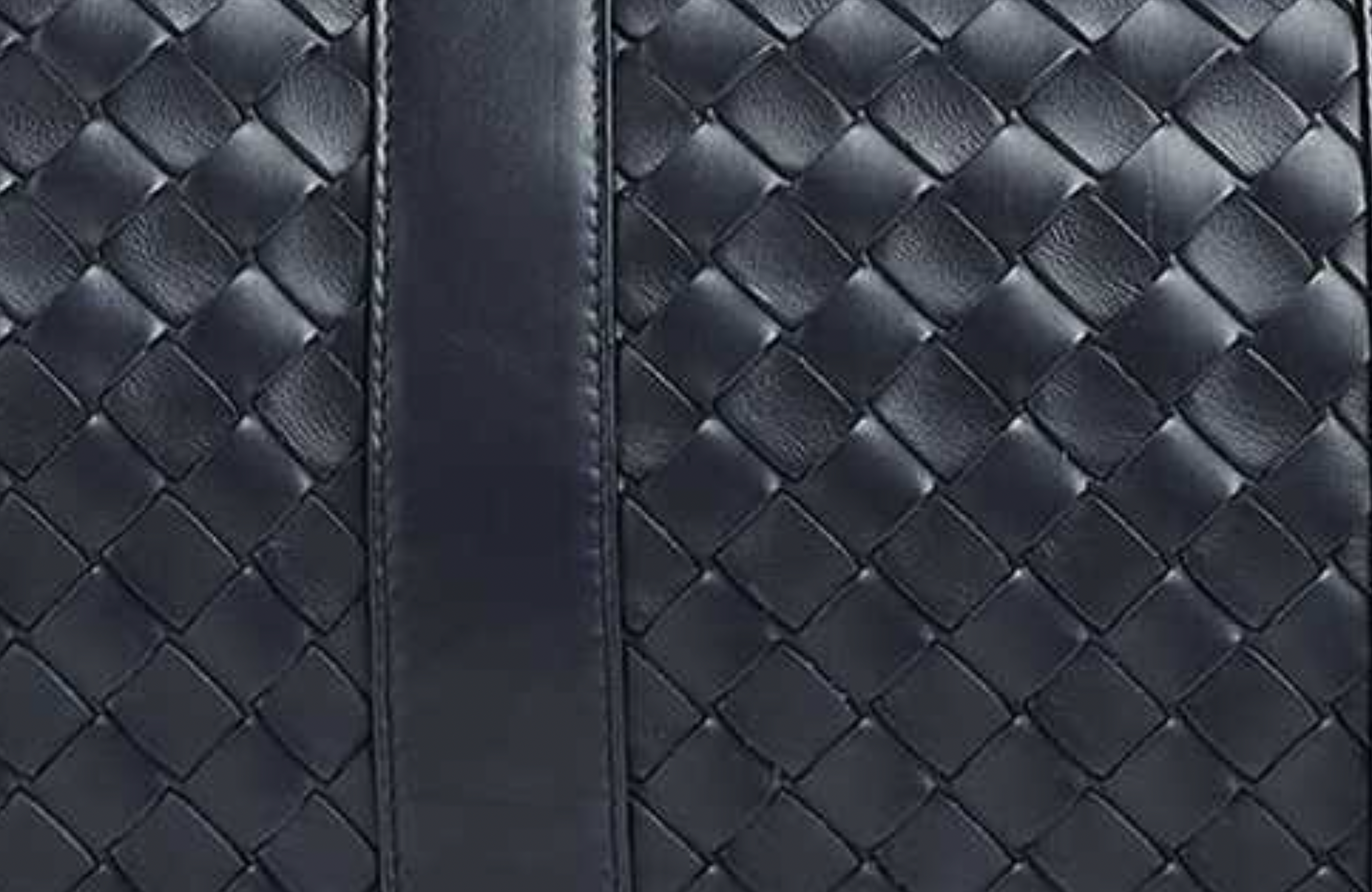 Intrecciato leather day bag