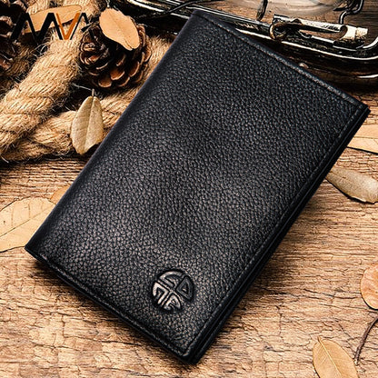 Bifold Book Style Leather Wallet