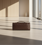 Woven Leather Clutch Bag