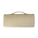 Woven Leather Clutch Bag: Handmade Intrecciato Evening Purse