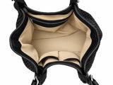 Aurelia Micro Braided Leather Tote – Handwoven Intrecciato Leather Shopper Bag