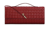 Woven Leather Clutch Bag