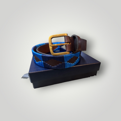 Belt Blue Embroidery