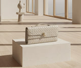 Woven Leather Clutch Bag