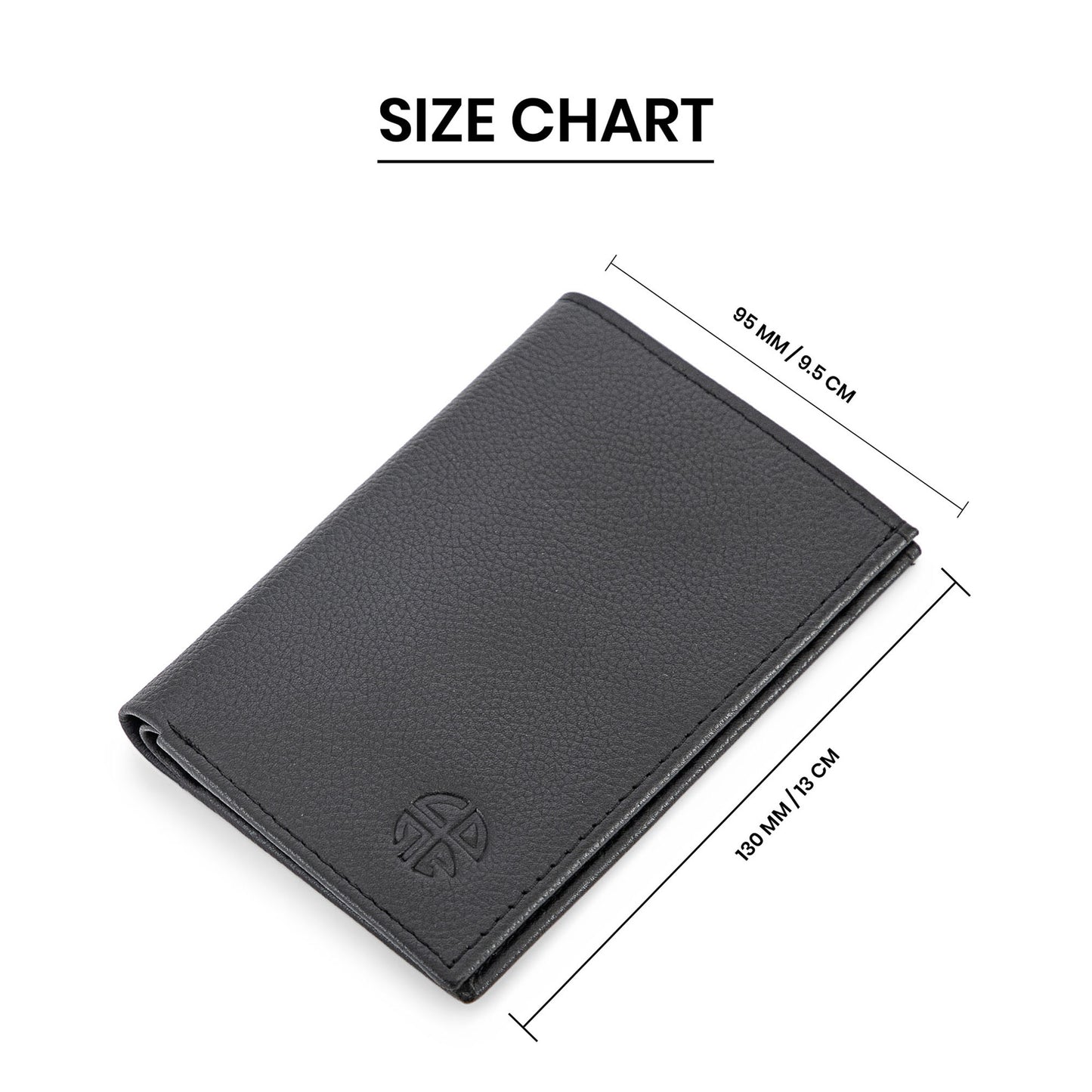 Bifold Book Style Leather Wallet