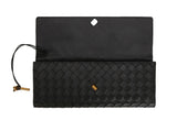 Woven Leather Clutch Bag