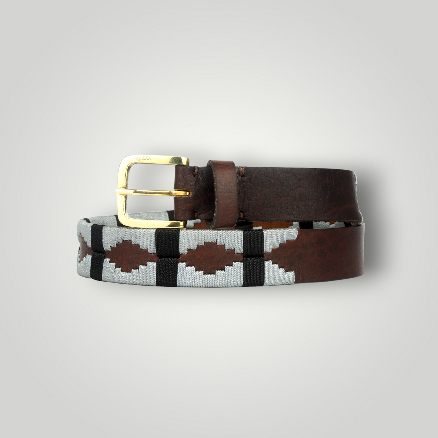 Gray Embroidery Belts