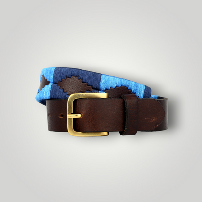 Belt Blue Embroidery