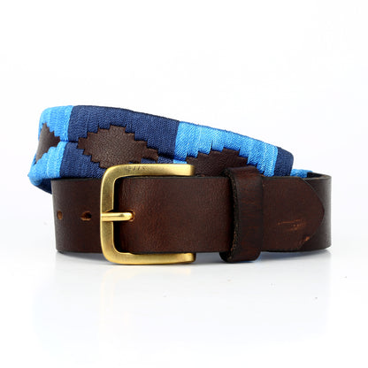 Belt Blue Embroidery