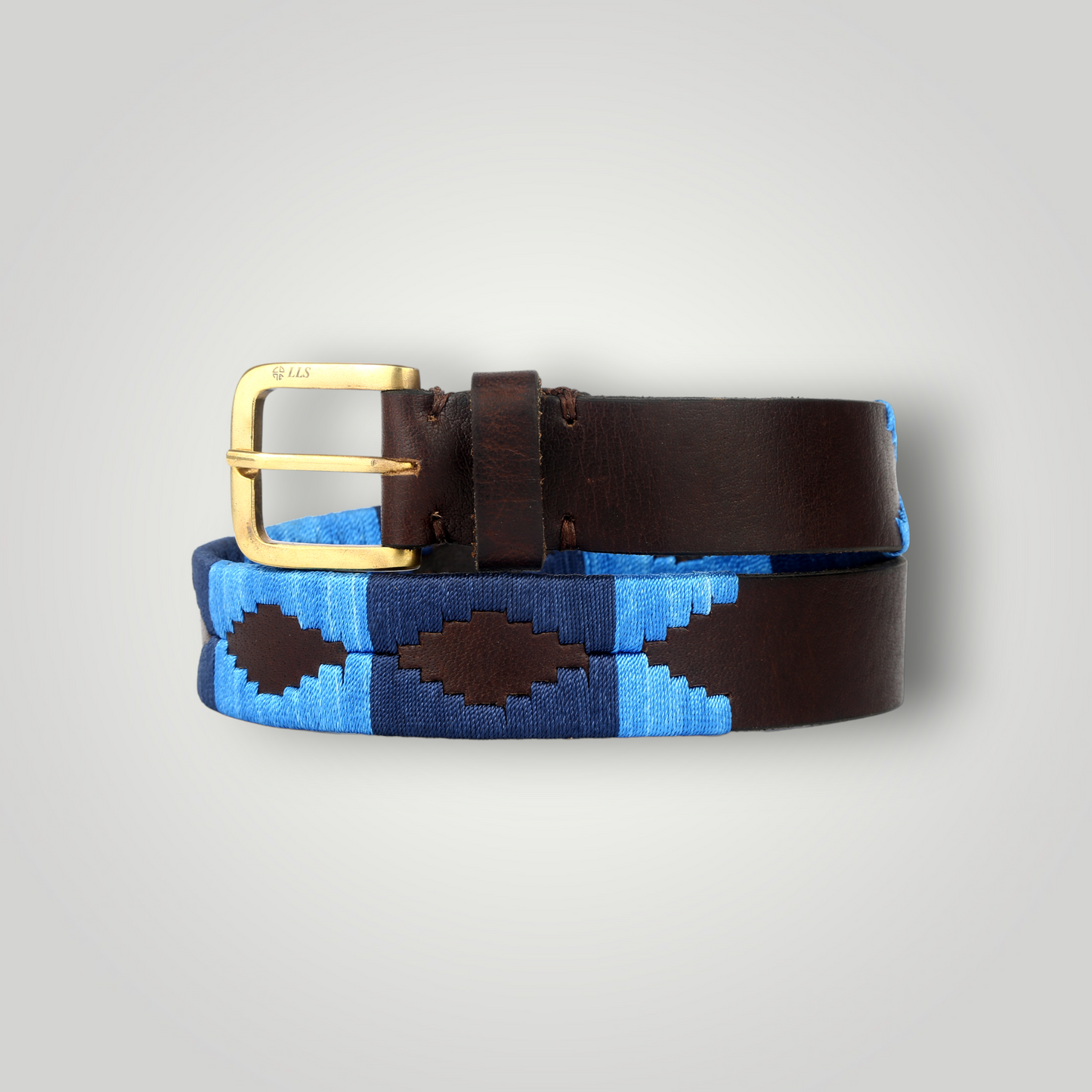 Belt Blue Embroidery