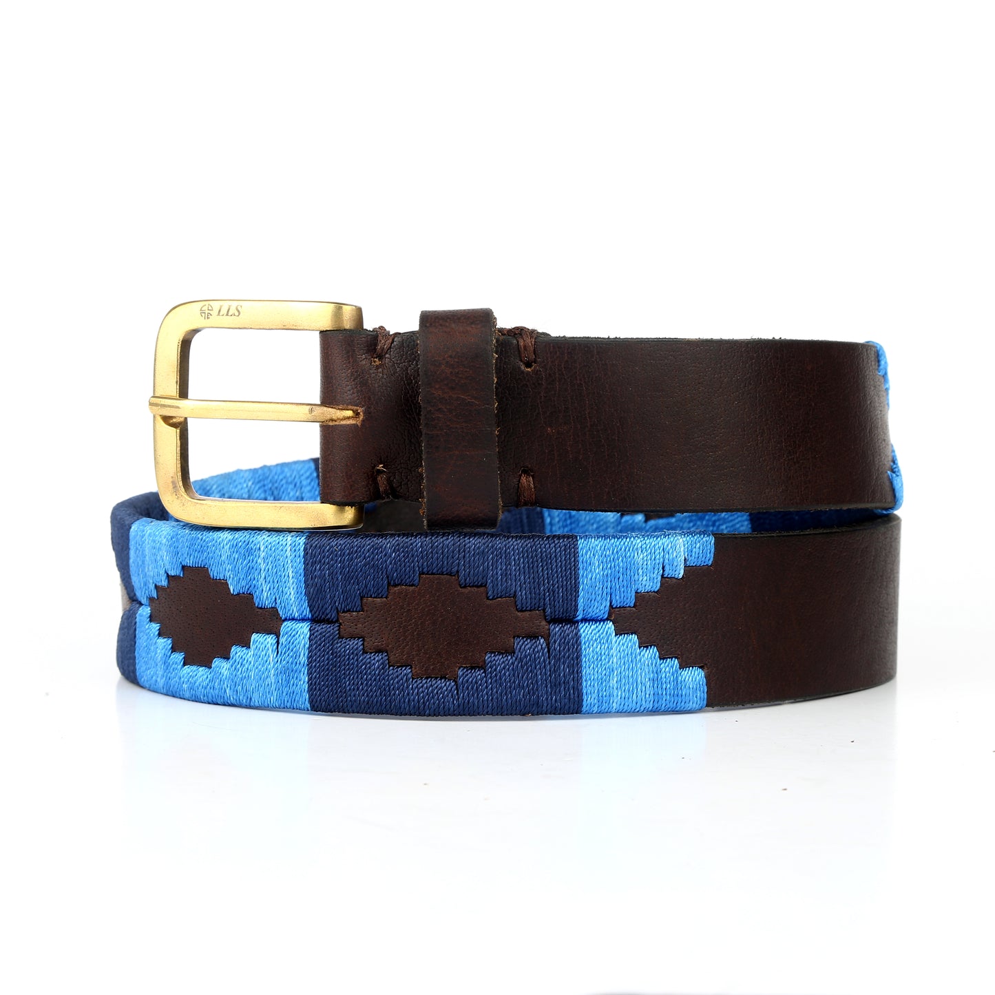 Belt Blue Embroidery