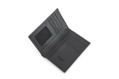 Bifold Book Style Leather Wallet