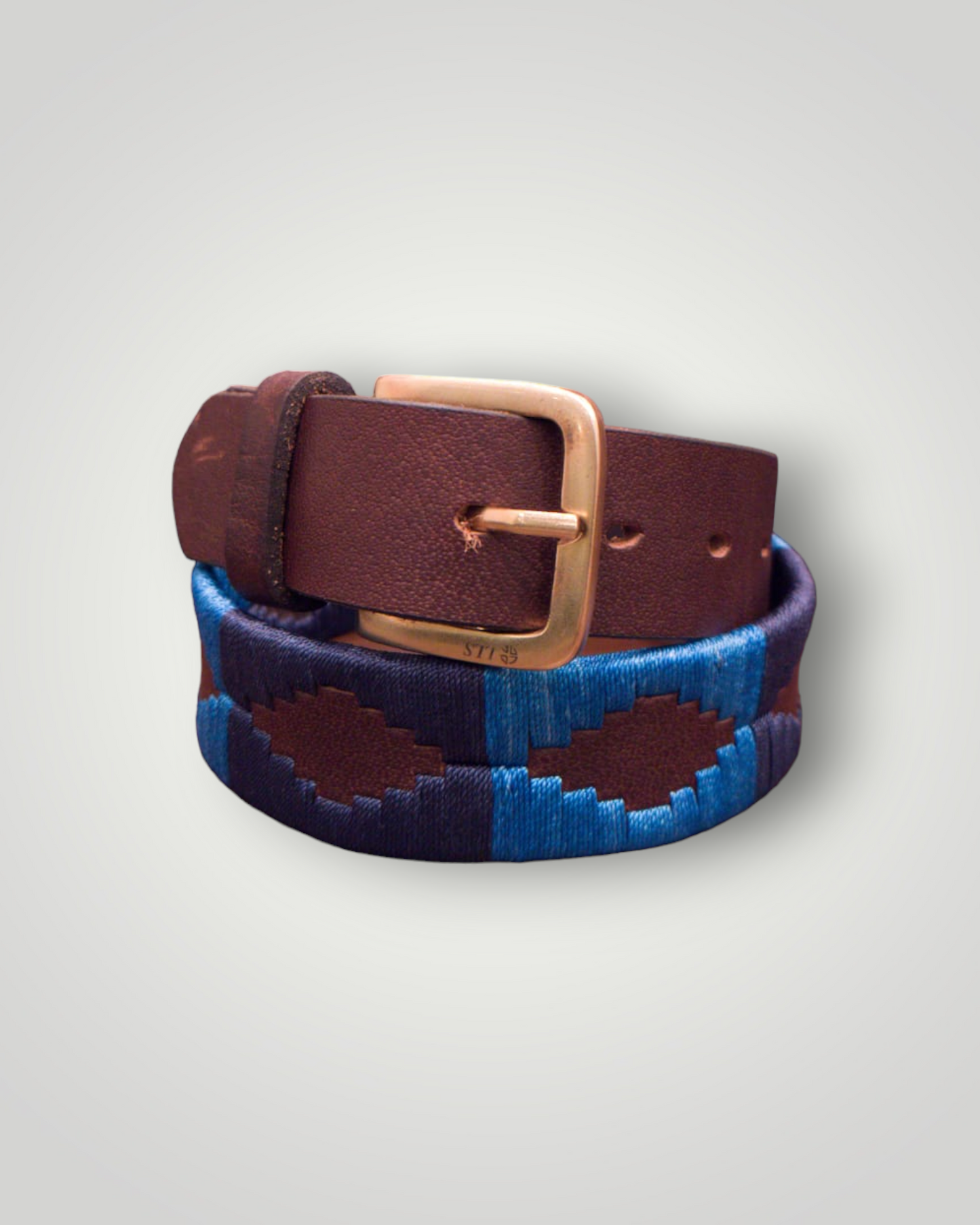 Belt Blue Embroidery