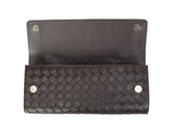 Woven Leather Clutch Bag