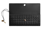 Woven Leather Clutch Bag