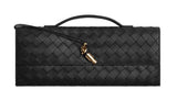 Woven Leather Clutch Bag