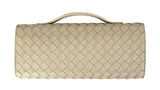 Woven Leather Clutch Bag