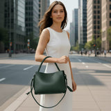 Shoulder Bag with Braided Handle