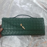 Woven Leather Clutch Bag