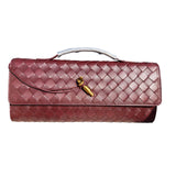 Woven Leather Clutch Bag